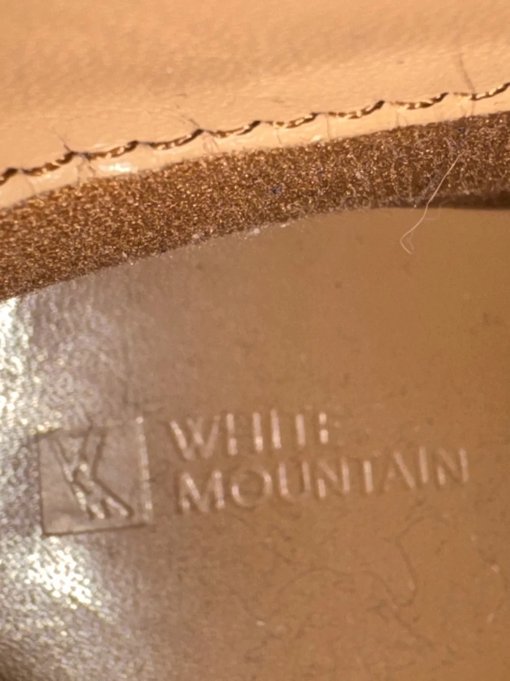 White Mountain Tan Suede Lace-Up Wedge Booties